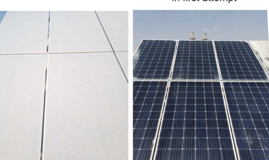 Solar Cleaning Before & After Image
