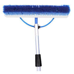 Dual-Sided Solar Panel Cleaning Brush with Water Spray System 